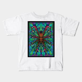 Dark Trippy Tarantula Art Kids T-Shirt